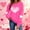 Hot Pink, variant on Dolkfu Women Sweatshirts Love Heart Black Valentines Pullover Shirts Crewneck Plus Size Active Womens Tops L