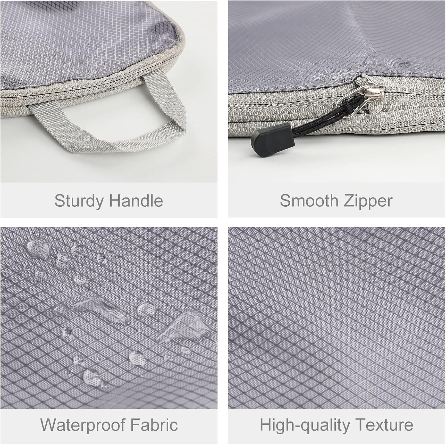 XiHAMA Compression Packing Cube Set for Carrying on Luggage Travel Packing Organizers with Laundry Bag for Backpack