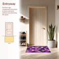 thumbnail image 3 of ODIKA 8'x10' Machine Washable Non-Slip Area Rug, Art Inspired Fan and Motif Design High Traffic Rug, Purple, 221144, 3 of 7