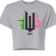 thumbnail image 3 of Wicked - Elphaba And Glinda Side Profiles - Juniors Cropped Graphic T-Shirt, 3 of 5