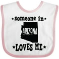 thumbnail image 3 of Inktastic Arizona Someone Loves Me Boys or Girls Baby Bib, 3 of 4