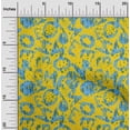 thumbnail image 2 of oneOone Cotton Poplin Yellow Fabric Abstracts Sewing Material Print Fabric By The Yard 42 Inch Wide, 2 of 5