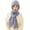 Blue, variant on Integrated Ear Protection Windproof Beanie Scarf, Winter Warm Knitted Fleece Lined Hooded Scarf Hat for Women