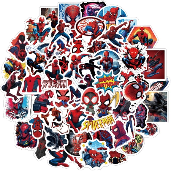 120 PCS For Spider Cartoon Themed Stickers, Cute Vinyl Waterproof Stickers, for Teen Suitable for Water Bottles,Laptop, Phone, Guitar, Skateboard, Travel Case, Notebook
