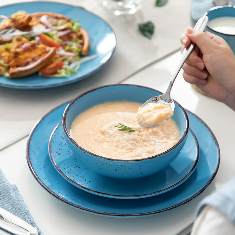 Vancasso Dinnerware Sets, Stoneware Dinner Set for 4, 16-Piece