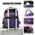 thumbnail image 4 of Quilted Backpack Fashion Backpack 10.23*5.11*12.59 Inch Women's Fashion Backpack Picnic Shopping Travel Out Sports backpack Cute Purple Owl, 4 of 7