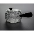 thumbnail image 2 of Théière en Verre Martelée avec Filtre Transparent, 2 of 4