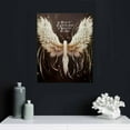 thumbnail image 5 of JEUXUS Under His Wings - Christian Wall Decor Faith Bible Verse, Angel Wings Inspirational Scripture Wall Art Print For Living Room Decor, Home Decor, Office Decor, Church, Farmhouse,, 5 of 5