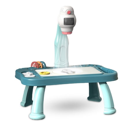 Children ABS Projector Drawing Table Sketch Desk Blue