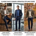 thumbnail image 5 of Men's Stretch Dress Pants - 4-Way Elastic Straight Fit for Fall/Spring (280GSM), 5 of 7