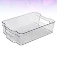 thumbnail image 3 of 1pc Kitchen Refrigerator Storage Box Plastic Refrigerator Container Sqaure Storage Box Crisper Preservation Box for Home (Transparent), 3 of 8