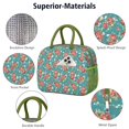 thumbnail image 4 of Womens Pioneer Flower Floral Print Pattern Lunch Box for Work,Insulated Lunch Bag for Women,Loncheras Para Mujer,Leakproof Adult Lunch Bag for Work,Beach,Travel,Picnic,Camping, 4 of 7
