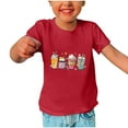 thumbnail image 2 of Virmaxy Happy Easter T Shirt for Toddler Baby Boys Girls 2024 Easter Day Gift for Toddler Boy Girl Kids Boys Girls Fashion Cute Short Sleeve Crew Summer Tee Red-A 3T, 2 of 3