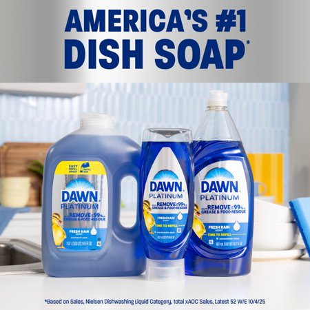 DAWN PLATINUM, REFILL JUG DISH SOAP FRESH RAIN, 51.5OZ