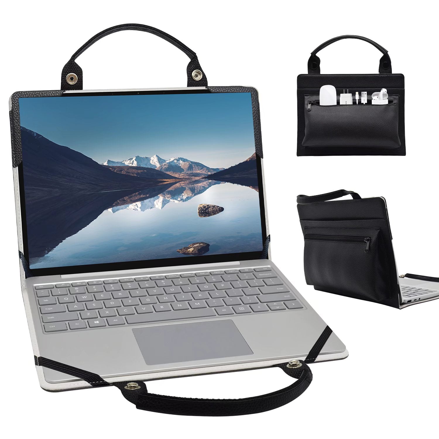 bronze Blå hjerne Labanema Dell XPS 2-in-1 9365 13.3" Laptop Sleeve, with Handle Accessories  Bag (Black) - Walmart.com