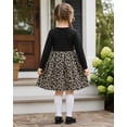 thumbnail image 3 of Lanbubble Toddler Girls Long Sleeve Dress A-Line Casual Play Dresses Size 2-3T, 3 of 7