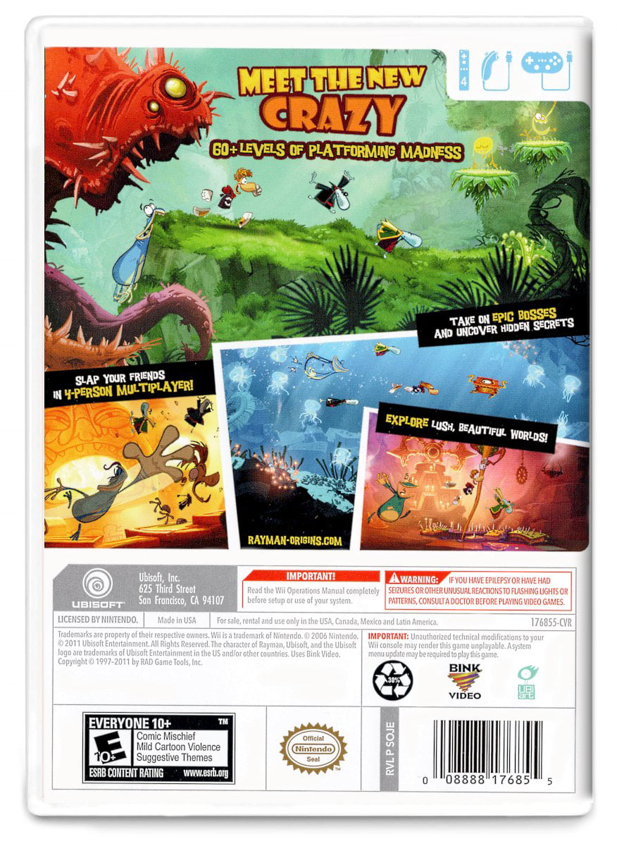 Usado: Jogo Rayman Origins- Wii em Promoção na Americanas