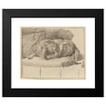 thumbnail image 2 of Cornelis Ploos van Amstel 14x12 Black Modern Framed Museum Art Print Titled - Lying Dog (1777), 2 of 5