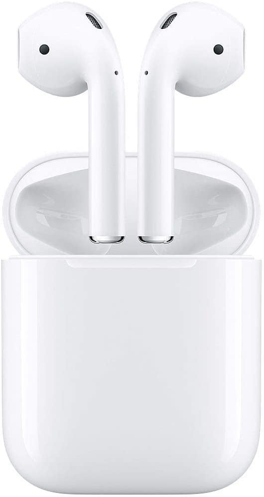 Apple, â€ŽMV7N2AM/A, AirPods True Wireless In-Ear Earbuds with Charging Case, iPhone, Apple Watch, iPad, Mac Computer, White, 1, 1, 1