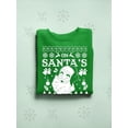 thumbnail image 3 of Santa's Naughty List Christmas Women's Sweatshirt, 3 of 4