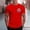 Red, variant on SOOMLON Mens T Shirts Hawaii Casual Round Neck Cotton T Shirts Funny Print Short Sleeve Summer Shirts 2025 Fashion Army Green Big and Tall Vacation Tees Classic Comfort Athletic Tops Blouses Value XL