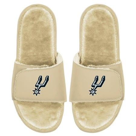 

Men s ISlide Tan San Antonio Spurs Dune Faux Fur Slide Sandals