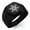 Black, variant on Stainless Steel Metatron’s Cube Engraved Hexagon Crest Flat Top Biker Style Polished Ring