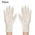 thumbnail image 2 of Guantes desechables de látex guantes desechables guantes blancos guantes protectores de manos multifuncionales Guantes protectores elásticos para la familia o profesionales, 2 of 8