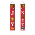 thumbnail image 2 of Vrorvz 2 Pack Christmas Door Curtain Polyester Decoration Christmas Garland Christmas Ornaments Waterproof Wrinkle Resistant Easy Installation Festival Party Decor 11.8x70.9in Red, 2 of 6
