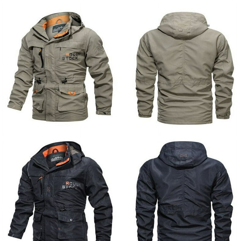 JUNWELL Mens Bomber Pilot Jacket Winter Parkas Army Jackets