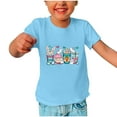 thumbnail image 1 of EGNMCR Blouses & Chemises à Manches Courtes Col Rond pour Tout-Petits Garçons Filles Mode Mignon Col Rond Imprimé Haut à Manches Courtes Blouse Fille, 1 of 3