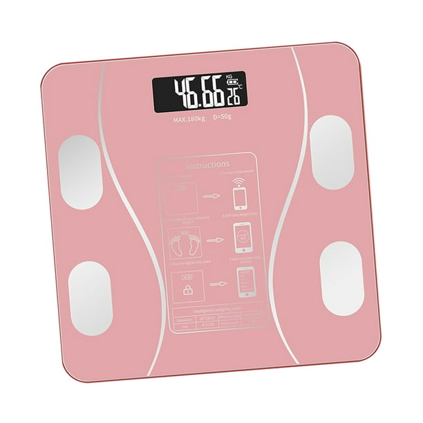 Relayinert Body Weight Scale Digital Bathroom Scale Weighing Body Balance Rose Gold Battery Other Battery