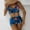 Blue, variant on WQJNWEQ Sales Bathing Suits for Women Tankini Junior High Waist Swimsuits Blue