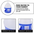 thumbnail image 3 of HEATSHAKING 1 Ensemble Bol d'Arrosage Robuste Distributeur d'Eau pour Oiseaux Design Simple, 3 of 8