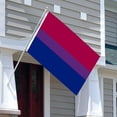 thumbnail image 3 of 3x5 Ft Bi Pride Polyester Flag Bisexual Flag Double Stitched Canvas Header, 3 of 3