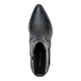 thumbnail image 3 of SUN STONE Womens Black Cushioned Goring Grangerr Pointed Toe Block Heel Zip-Up Booties 8 M, 3 of 4