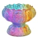 thumbnail image 3 of Candelabro de pilar, soporte para lámpara de ghee, soporte para velas de aceite de vidrio, porta velas de té con flores para centros de mesa, 78 x 7 cm, 3 of 9