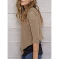 thumbnail image 4 of [3/4 Sleeve Lightweight Bolero Cardigan] Women's Tie Front Shrug 3/4 Sleeve Bolero Sheer Knotted Lightweight Cardigan Sweaters Short Shawl Tops, 4 of 6
