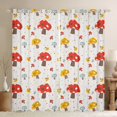 thumbnail image 1 of Erosebridal Rideaux Champignons Colorés Lot de 2 (42x63), Rideaux Occultants Plante Dessin Animé 30 %-50 %, Adolescents Enfant, 1 of 5