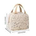 thumbnail image 2 of Yucurem Insulated Lunch Bag Thermal Lunchbox Bag For Work Office School (Beige) Portable lunch bag (Beige), 2 of 10