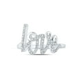 thumbnail image 3 of 1/5 Carat (Ctw) Diamond LOVE Ring in 10K White Gold, 3 of 4