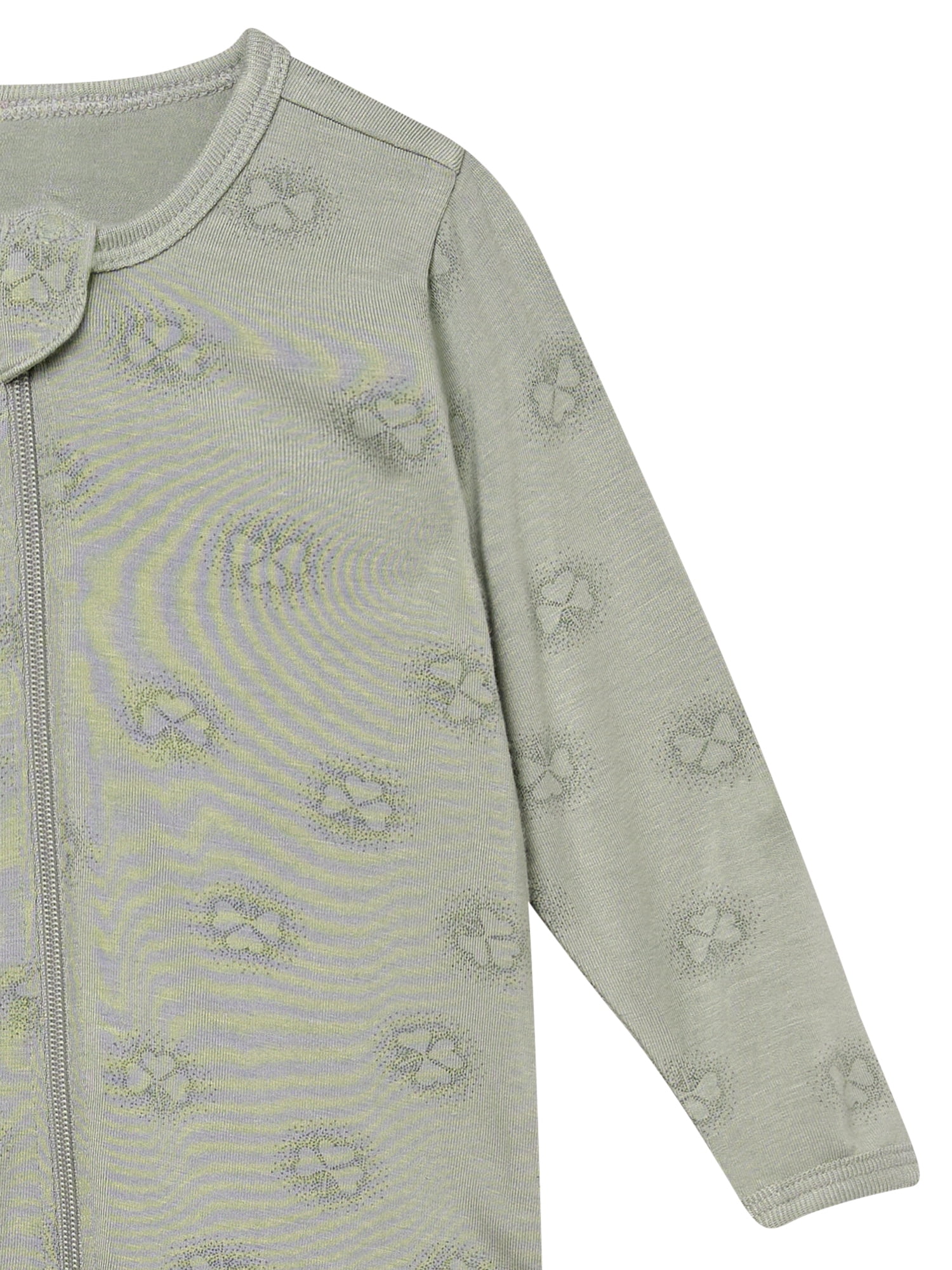 Modern Moments by Gerber Baby Neutral Viscose St. Patrick's Two-Way Zip Sleep 'N Play Footed Pajamas, Sizes Newborn - 6/9 Months