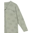 thumbnail image 3 of Modern Moments by Gerber Baby Neutral Viscose St. Patrick's Two-Way Zip Sleep 'N Play Footed Pajamas, Sizes Newborn - 6/9 Months, 3 of 7