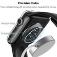 thumbnail image 4 of For Apple Watch Series 10 [42mm] Waterproof Case, IC ICLOVER Full Cover Snap-on Cover with Built-in Clear Glass Screen Protector Anti-Scratch & Shockproof Hard PC Clear Bumper iWatch Series 10 42mm, 4 of 7