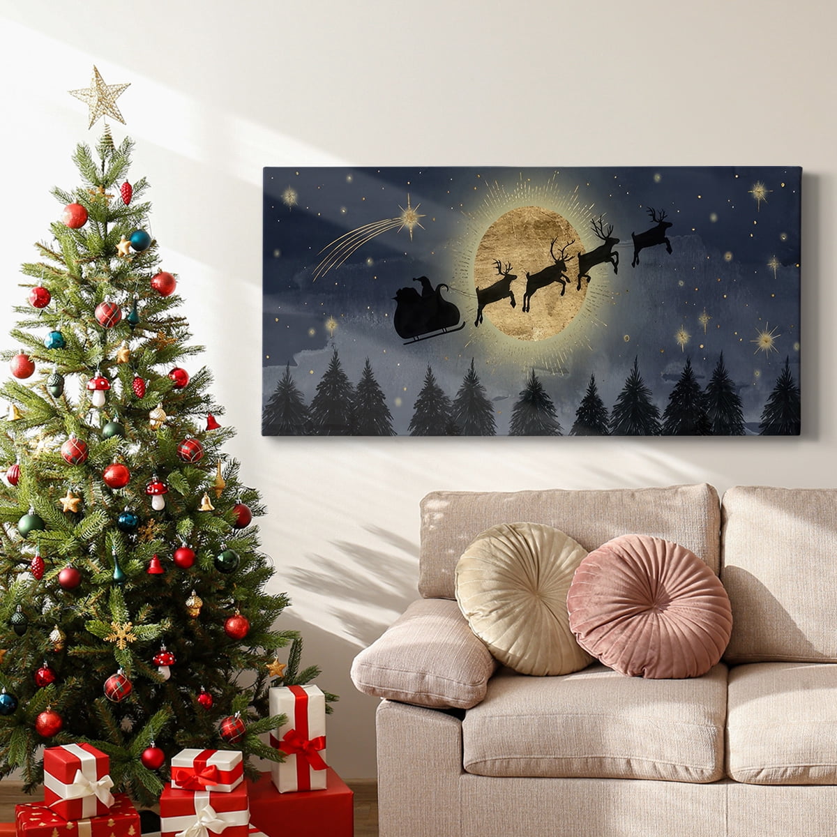 Celestial Christmas Collection D- Gallery Wrapped Canvas