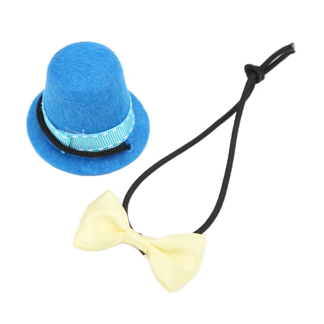 Adjustable Reptile Hat and Bowtie for Lizards, Hamsters Premium Material, Lovetiful Design, High Applicability Perfect for Celebrations, Role Playing