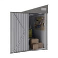 thumbnail image 3 of 4*8FT Optional storage shed has a two-color design, single-hinge door, strong structure, and good ventilation., 3 of 12