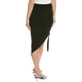 thumbnail image 2 of Helmut Lang womens  Wind Asymmetrical Skirt, XXS, Black, 2 of 3