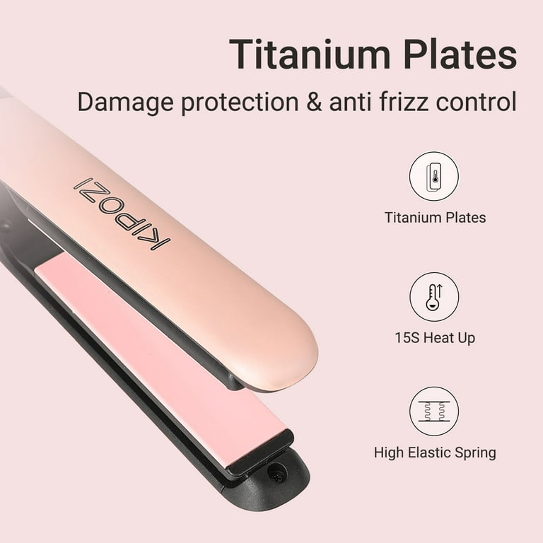 KIPOZI 1 Inch 2-in-1 Hair Straightener & Curler, Nano KIPOZI 1 Inch 2-in-1 Hair Straightener & Curler, Nano