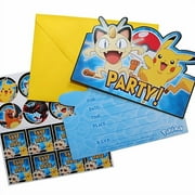 Pokemon Party Invitation Postcards, 8ct